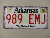 Wandschild - Arkansas USA Kennzeichen - (Gestanzt) 30x15cm Krummhörn - Greetsiel Vorschau