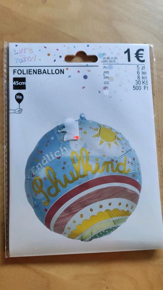 Folienballon neu Schulkind Einschulung Helium Ballon in Castrop-Rauxel