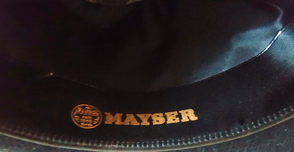 Hut echter ‚Mayser‘, Fedora-Stil, Schwarz, neuwertig! Gr. M/56 cm in Hamburg