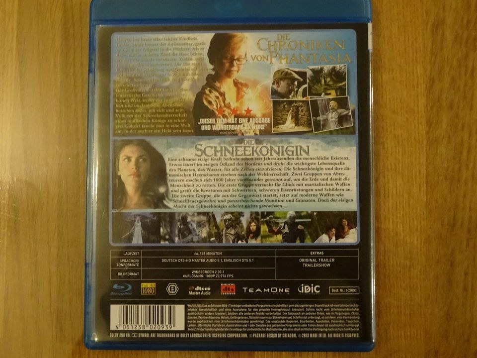 Blu Ray 3D Schneekönigin und die Chroniken von Phantasia in Ostrach