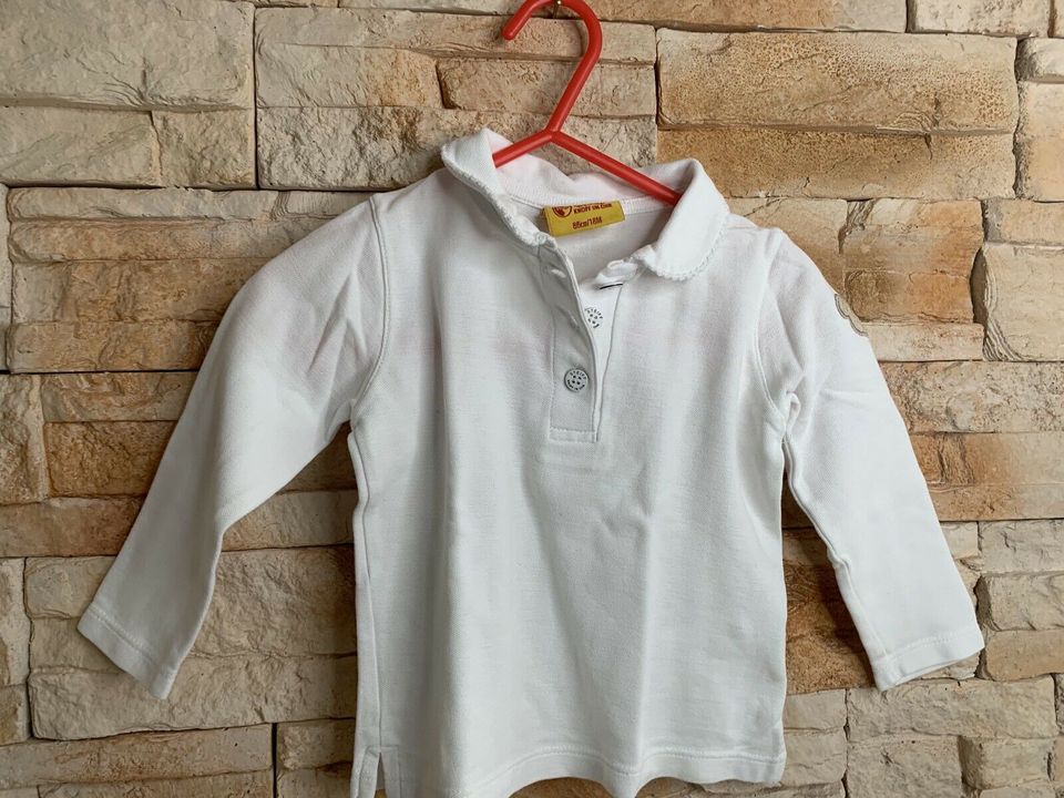 Steiff Langarmshirt weiß Polo 86 LILI86 in Mörlenbach