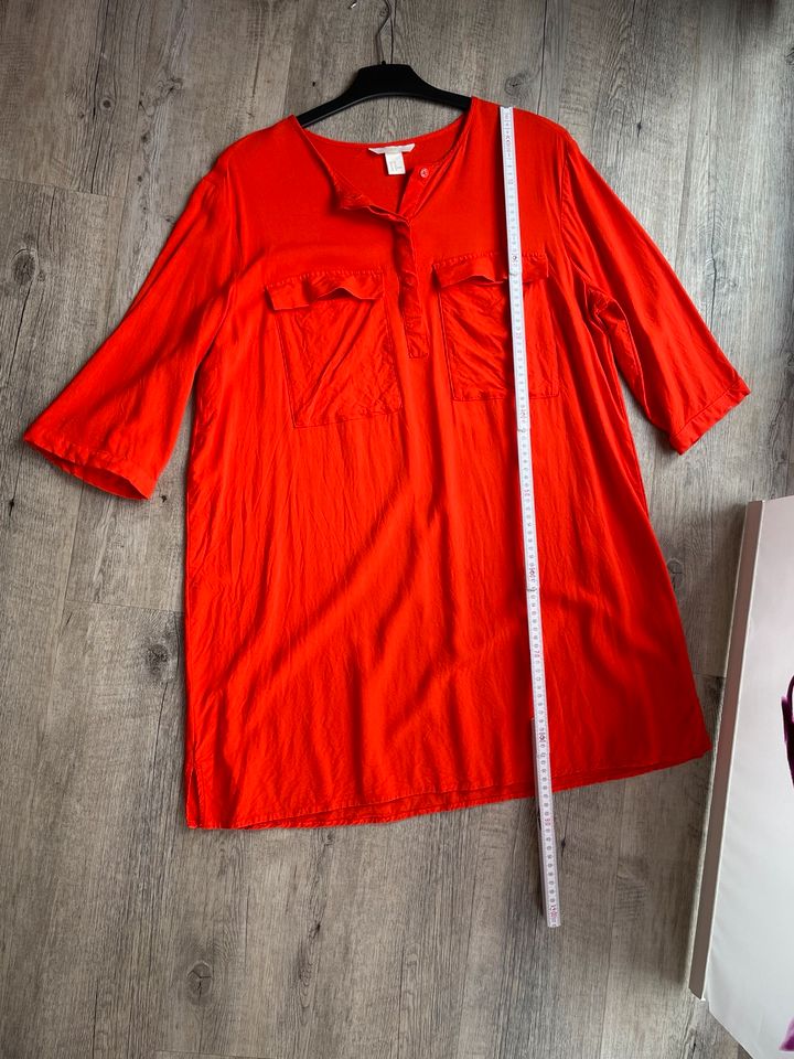 H&M Longshirt/Kleid rot Gr. 44 (100% Viskose) in Heilbronn