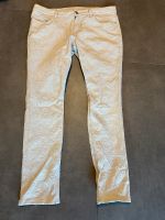 S. Oliver Hose - Sommerjeans mit Jacquardmuster, Damen 46, creme Sachsen-Anhalt - Wernigerode Vorschau