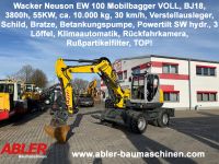 Wacker Neuson EW100 Mobilbagger VOLL! Powertilt Klima TOP! Bayern - Aichach Vorschau