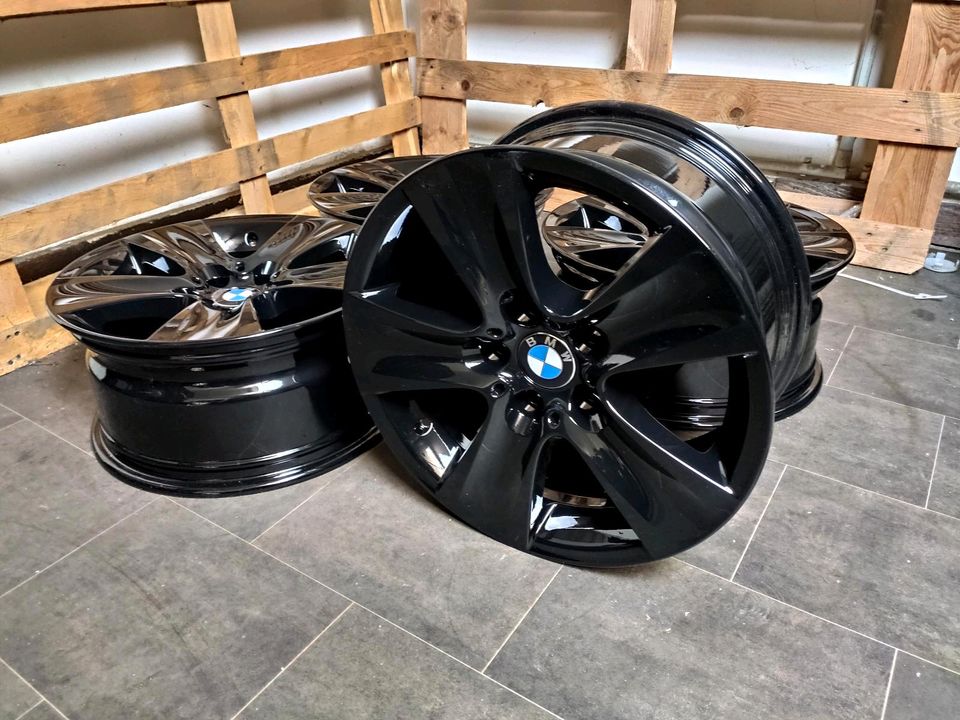 ✓NEU BMW 5ER F10 F11 17 ZOLL SCHWARZE ALUFELGEN FELGEN LK 5x120 in Herten