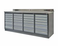 Profi Werkbank Heavy duty Montagetisch 215 x 70 x 95 cm 24 Laden Niedersachsen - Großenkneten Vorschau