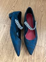 Festliche Kurt Geiger London Designer-Royalblau-Pumps Gr. 41 München - Bogenhausen Vorschau