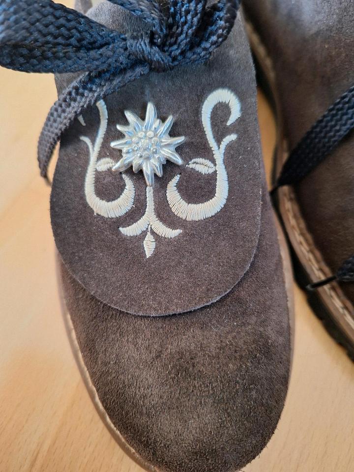 Haferlschuhe braun Tracht Velours echt Leder Gr 39 in Nürnberg (Mittelfr)