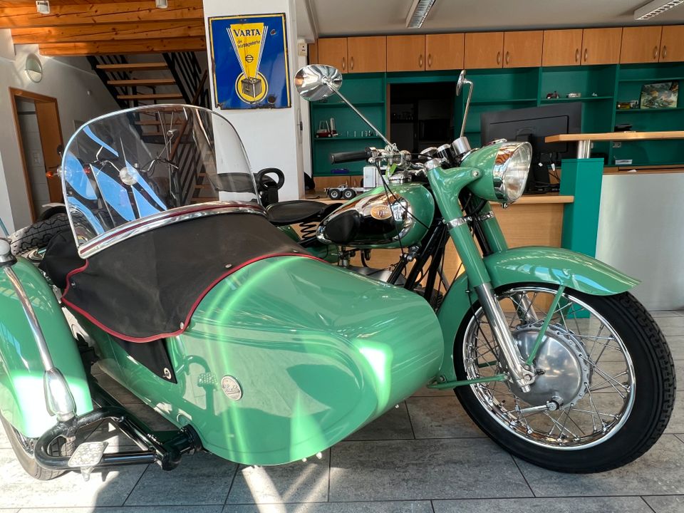 Zündapp KS601 Gespann Steib Seitenwagen Beiwagen KS 601 Oldtimer in Mörlenbach