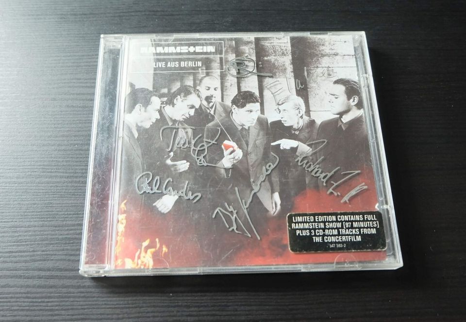 Rammstein Album CD Live aus Berlin Limited WOM Edition mit Aufkle