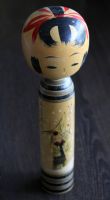 Kokeshi,Holzpuppe,Handmade,alt,sehr schön,groß Hessen - Eichenzell Vorschau