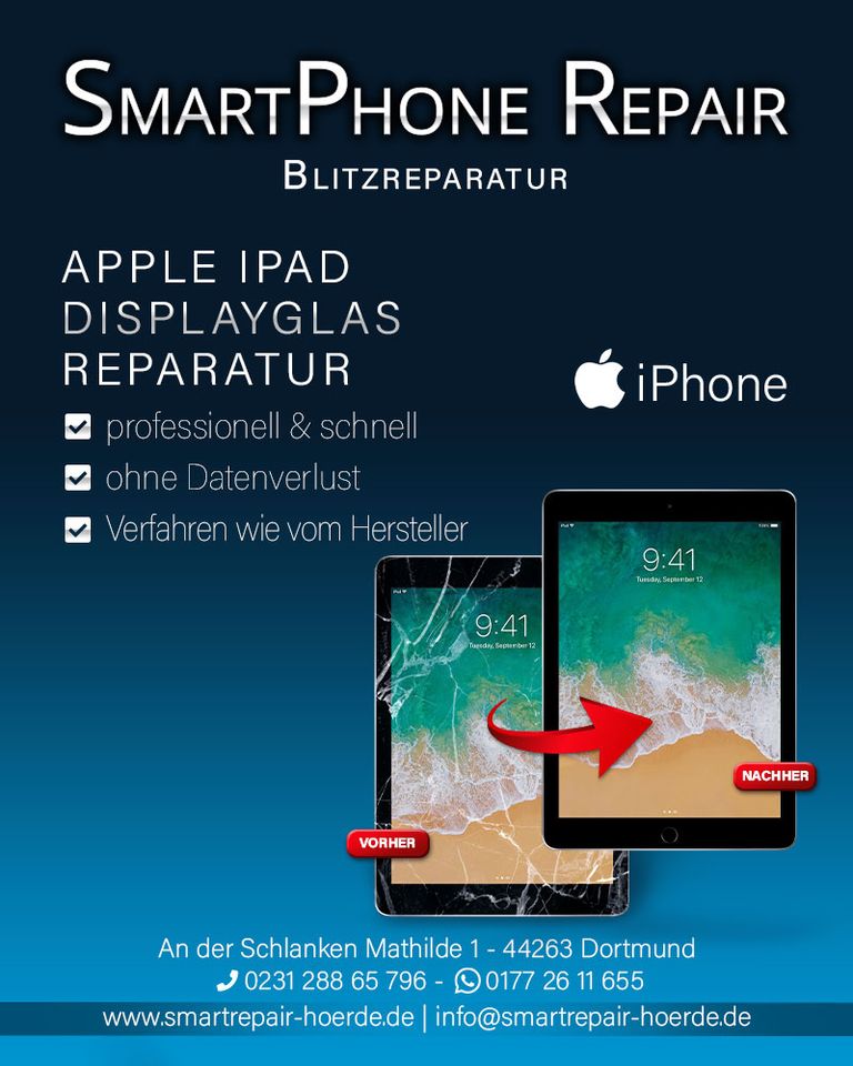 iPhone Akkudeckel Reparatur X/XR/XS/11 Pro /12 pro/13 pro/ 13 Max in Dortmund