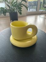 Northern Living Tasse Kaffeebecher Untertasse gelb grün neu Hamburg-Mitte - Hamburg Altstadt Vorschau