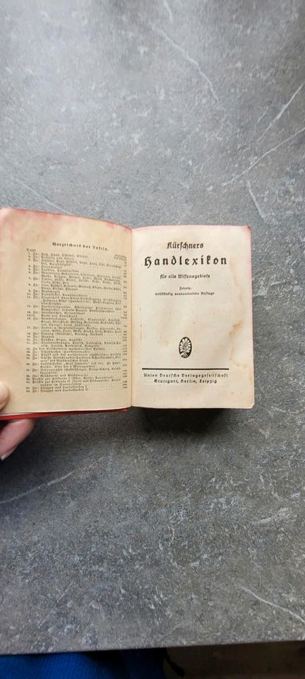 Älteres Kürschner Handlexikon in Streufdorf Gem Straufhain