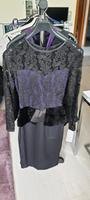 Swing Kleid Cocktailkleid schwarz Spitze lila Abendkleid 36 S M Bayern - Augsburg Vorschau
