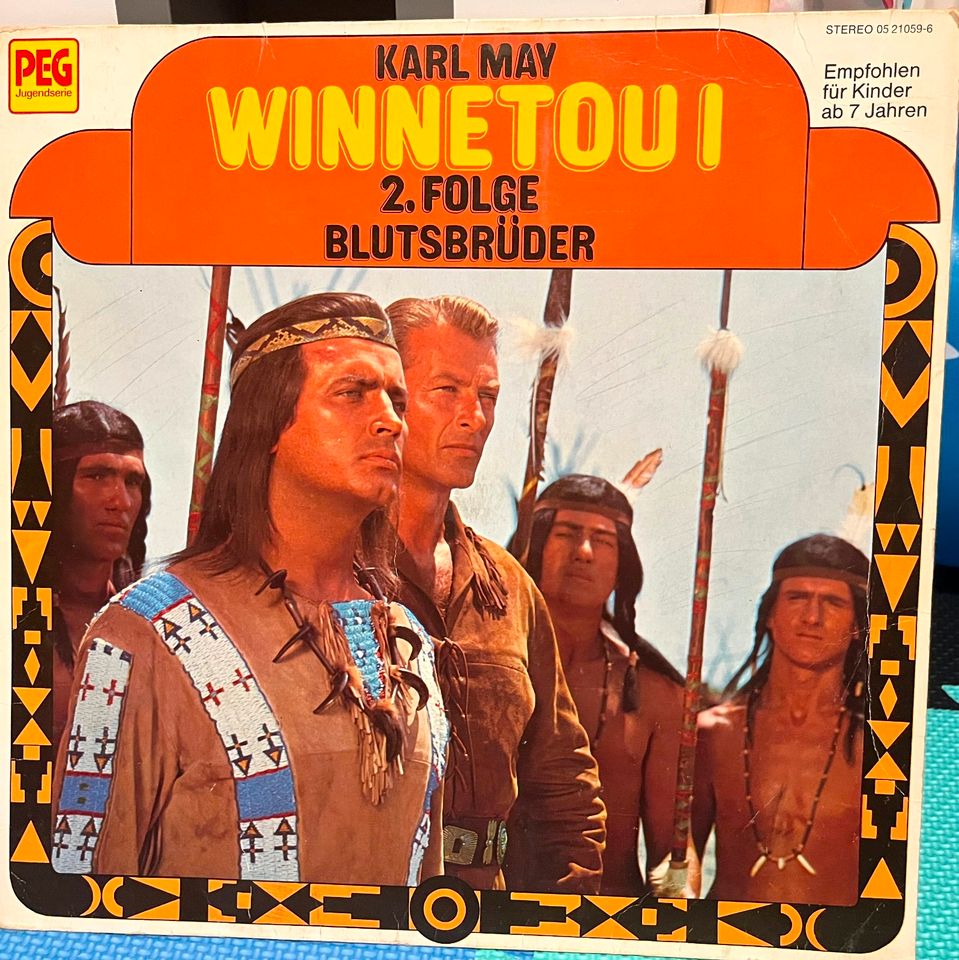 LP Winnetou 1 (Blutsbrüder) von Karl May in Riedstadt