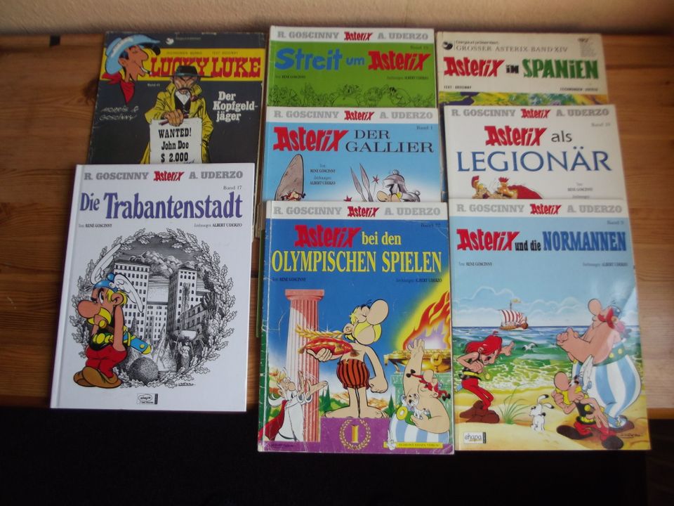 Comic Sammlung 7x Asterix, 1x Lucky Luke, 1x gebundene Ausgabe in Bielefeld
