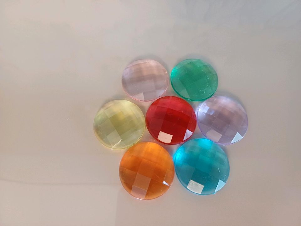 30x Edelsteine Acrylglas Sensorische Spiele Montessori Regenbogen in Gießen