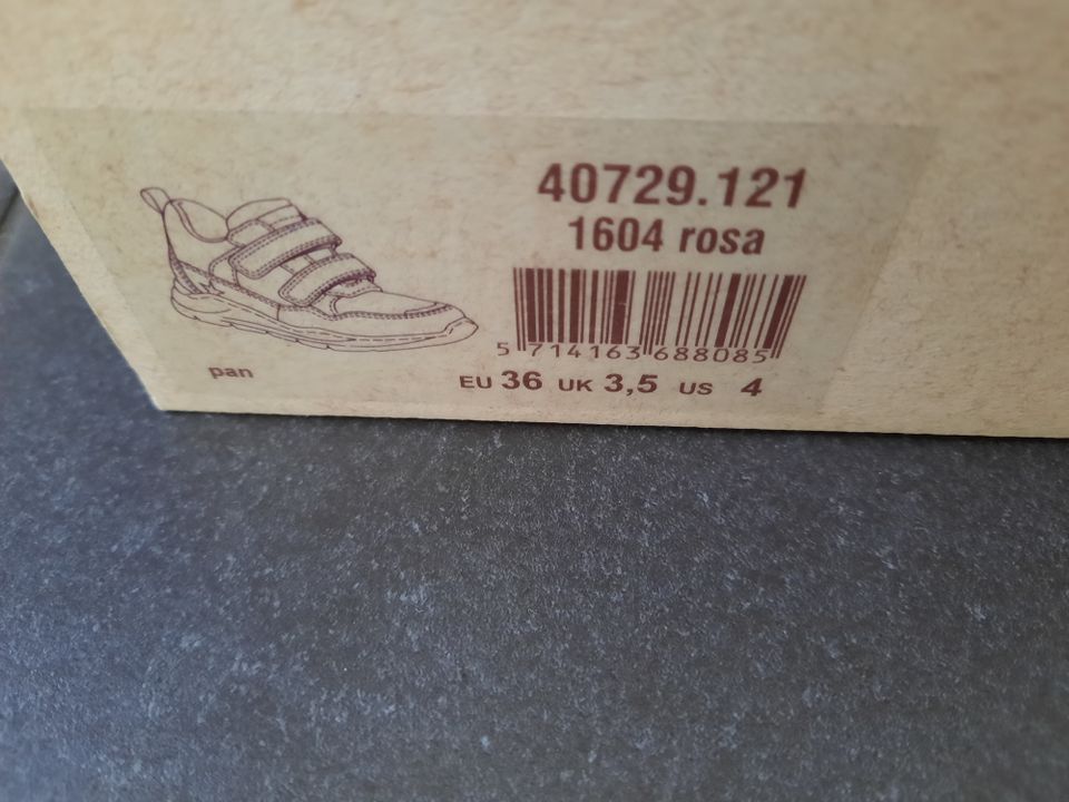 Bisgaard Pan Sneaker weiß grau rosa pink 36 neu Leder in Penzberg