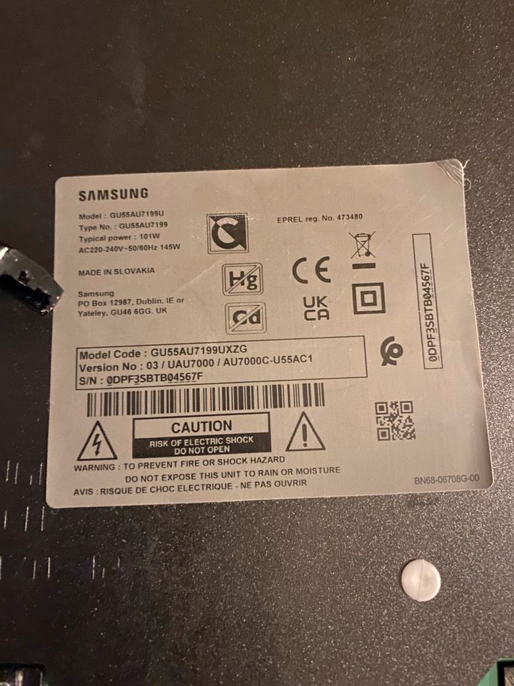 Samsung 55 Zoll GU55AU7199UXZG Platine/Ein Taster/Boxen in Dresden