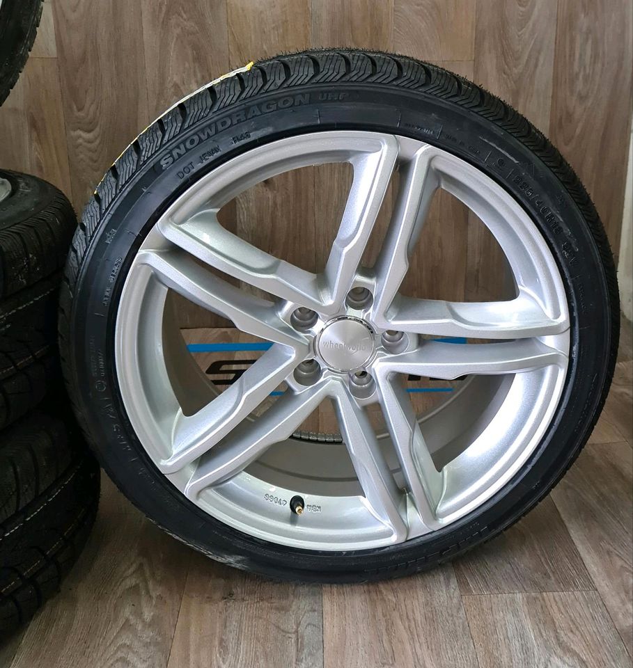 18 Zoll Alufelgen mit Sommerreifen für Audi A3 A4 A5 A6 A7 A8 TT Q2 Q3  Seat Cupra Leon Ateca Formentor Tarraco Skoda Octavia Superb Karoq Kodiaq Yeti VW Passat Felgen Kompletrräder Sommerräder in Lengede