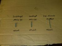 orgin. DDR ESKA-Schrauben M6x25,M6x35,M5x50 Sachsen - Obercunnersdorf Vorschau