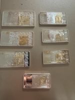 Silberbarren in Banknotenform komplett Düsseldorf - Derendorf Vorschau