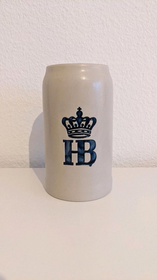 Bierkrug Steingut HB Hofbräuhaus München in Darmstadt