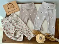 Philara Handmade Leggings Rippjersey Blumen Gr. 62-104 Baden-Württemberg - Neuried Vorschau