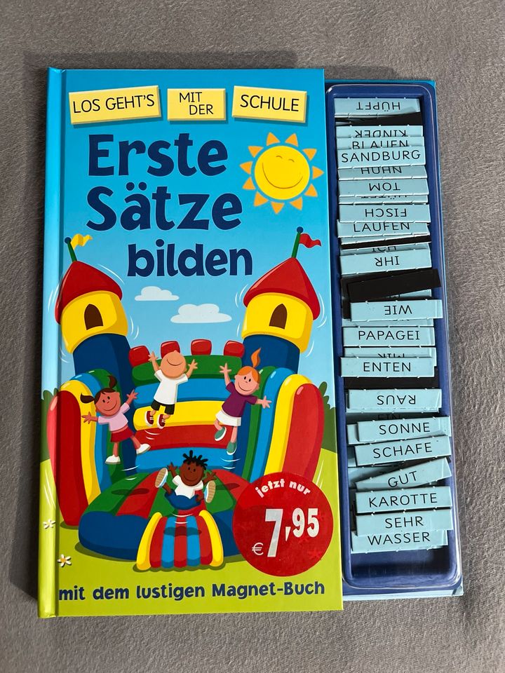 Erste Sätze bilden Magnetbuch in Borxleben