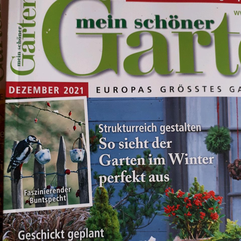12x Zeitschrift "Mein schöner Garten" 2021 in Raschau-Markersbach