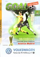 Stadionheft: VfL Wolfsburg - Atletico Madrid 1999/2000 UEFA - Cup Berlin - Lichtenberg Vorschau