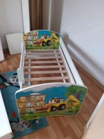 Kinderbett mit Baggermotiv, 0,70m x 1,40 m Nordrhein-Westfalen - Waldfeucht Vorschau