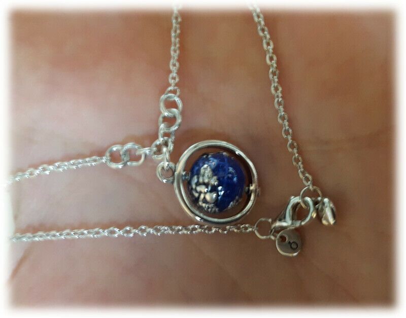 Pandora blaue Welt, blauer Planet Kette, 925 Silber, 399235C01 in Aschersleben