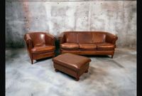 Couch | Sofa | Sessel | Schafleder | Retro | 3er | 1er | Hocker Nordrhein-Westfalen - Bocholt Vorschau