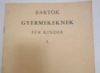 Bartok Bela, Gyermekeknek für Kinder, Klaviernoten, 1971 Dresden - Striesen-West Vorschau