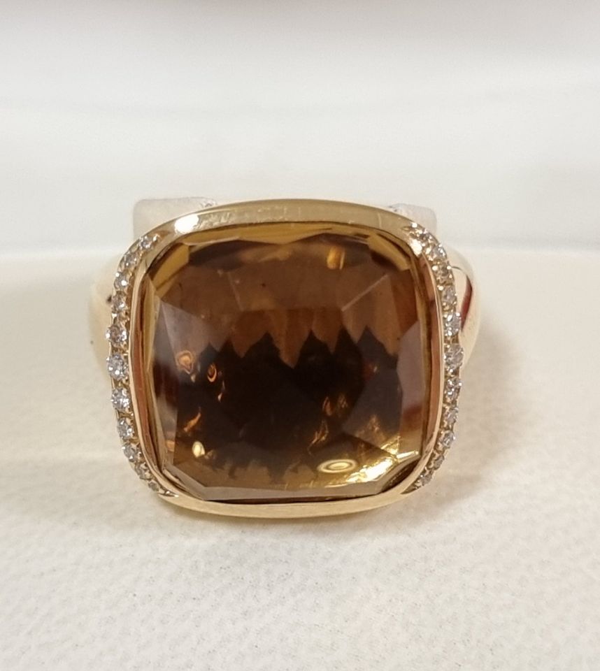 Wempe by Kim Ring Corolle mit Quarz und Brillanten 750er Rosegold in Nürnberg (Mittelfr)