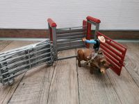 Schleich Bullenreiter Cowboy Kuh Box Zaun  Rodeo Bayern - Redwitz a d Rodach Vorschau