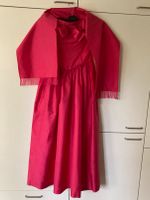 Trägerloses Abendkleid / Ballkleid mit Schal, Seide, pink, Gr. 40 Bonn - Bad Godesberg Vorschau