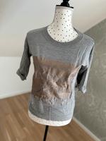 Guess Oberteil T-Shirt Strick Pulli 3/4 Ärmel grau Viskose Dortmund - Mitte Vorschau