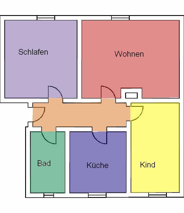 Frisch renovierte 3-Zimmer-Wohnung mit Balkon in sanierter, ruhiger Wohnanlage in Dessau-Roßlau