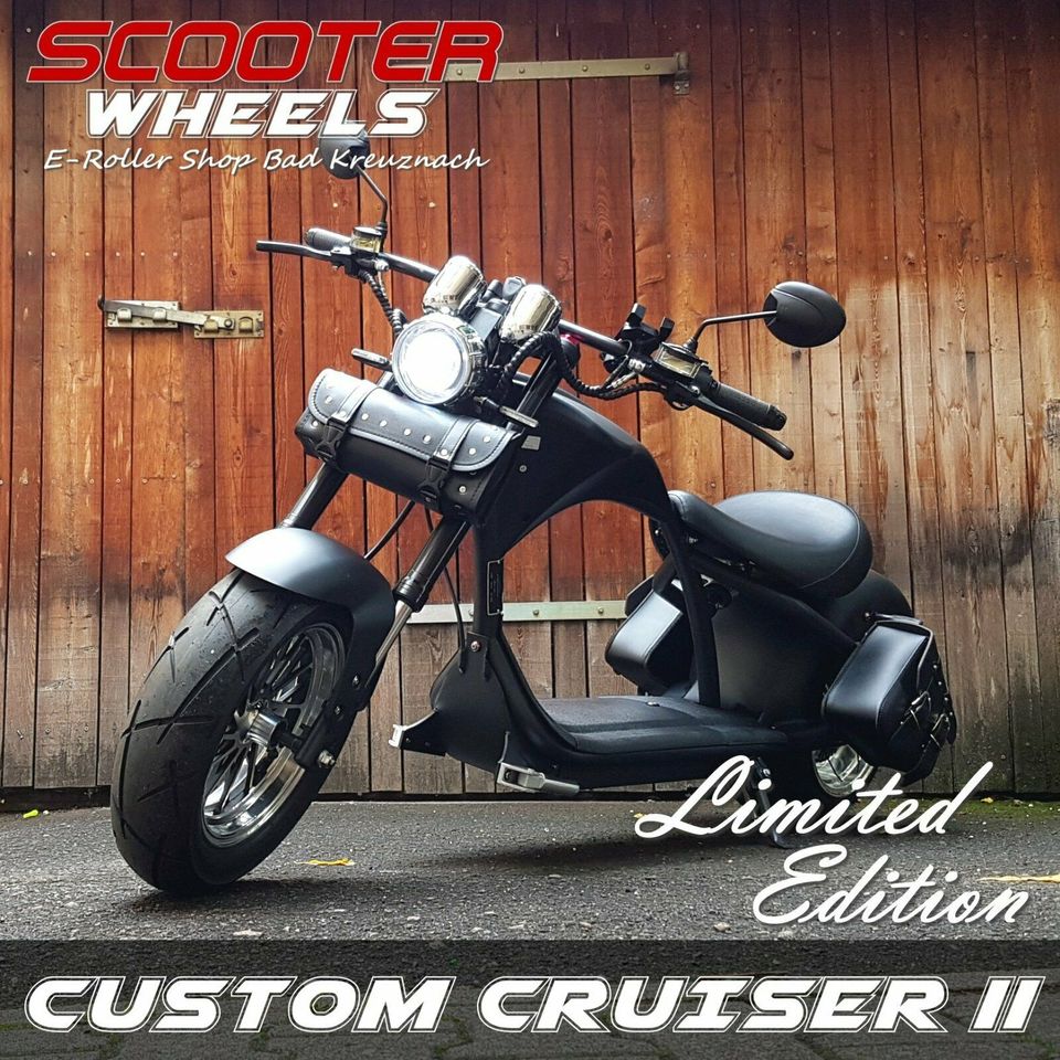 ⚡NEU⚡ Custom Cruiser LE-2 E-Scooter Elektro Chopper ⚡ Umbau ⚡ in Bad Kreuznach