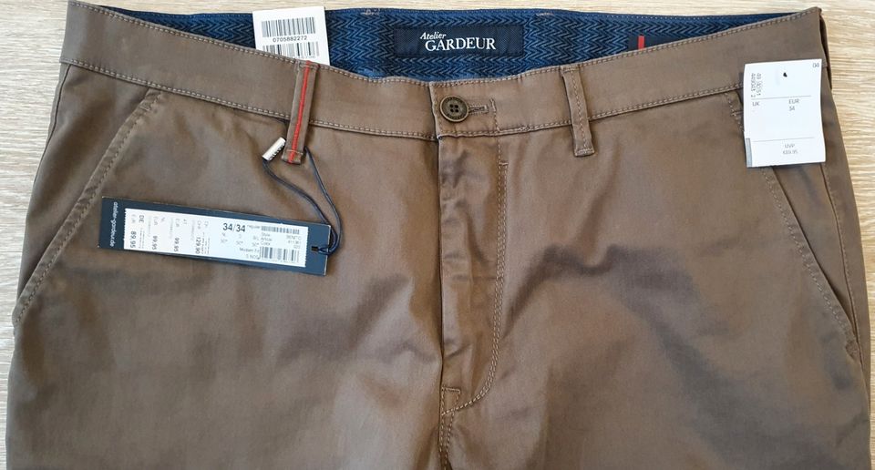 Atelier GARDEUR Herren Chino Hose Gr. W34/L34 **Neu mit Etikett** in Ingolstadt