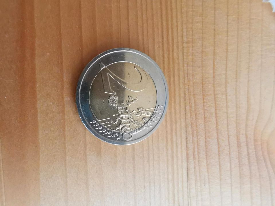 2 Euro Münze in Lauingen a.d. Donau