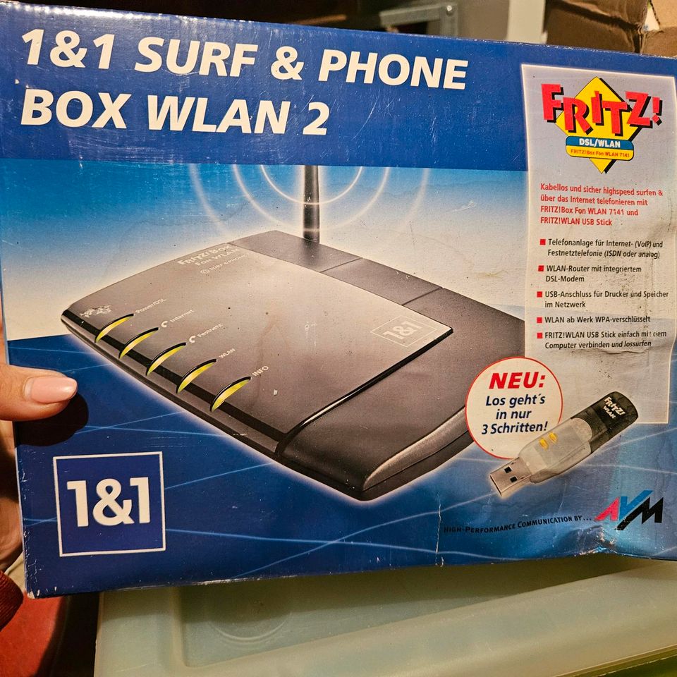 Wlan 2 DSL phone Box 1 und 1  fritzbox in Berlin