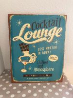 Vintage Retro Bild Leinwand 50x40 Cocktail Lounge Best Martini Schleswig-Holstein - Bad Bramstedt Vorschau