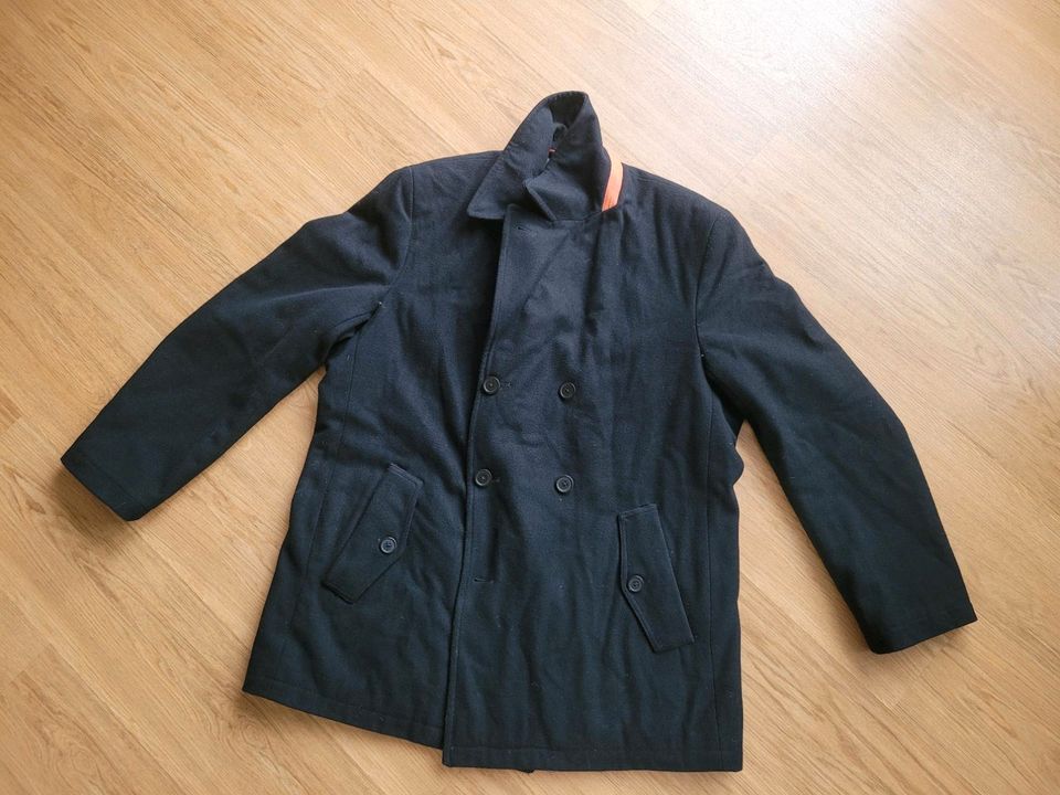 Herren jacke johann popken gr.XXL 2XL schwarz mantel stoff in Wilhelmshaven