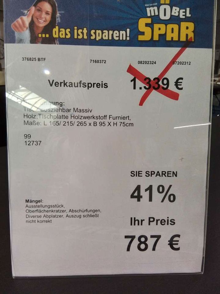 Esstisch, statt 1339€ in Wolfen