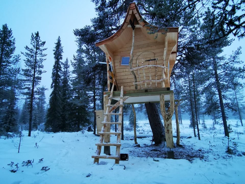 urige Blockhütte "Resting Raven" in schwed.Lappland/Nordschweden in Ronneburg