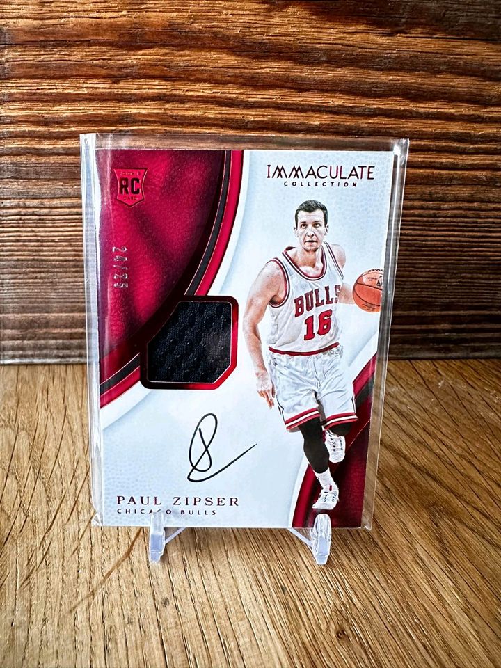 Paul Zipser #/25 RC on Card Auto Bayern München NBA Basketball in Freilassing